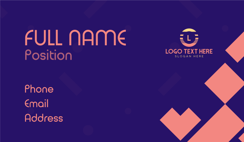 Simple Abstract Business Card